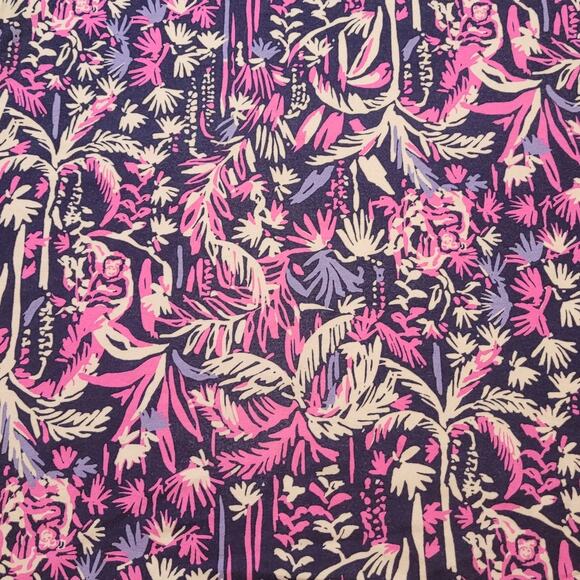 NWOT Lilly Pulitzer Sophie Dress Small – Blue Monkey Tropical Print –Ruffle Trim - Picture 5 of 9